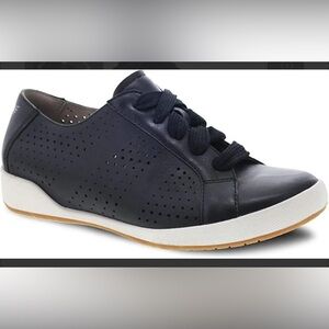 Dansko “Orli” Black Leather Sneakers- Size 38, excellent condition
